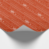 ユール（キリスト降誕祭）の包装紙の赤 ラッピングペーパー (角)