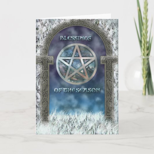 ユール(キリスト降誕祭)の恵みカード シーズンカード (正面)