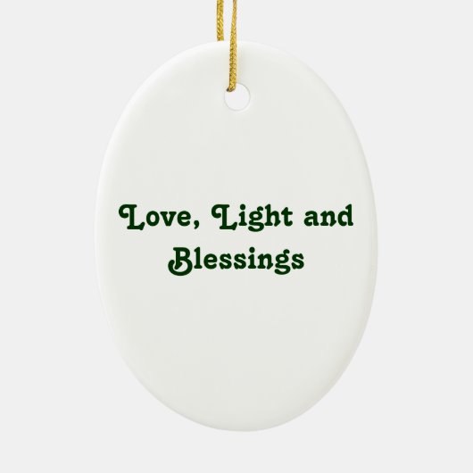 ユール(キリスト降誕祭)の恵み: Decprationをつるすこと セラミックオーナメント (裏面)