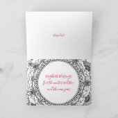 ユール（キリスト降誕祭）の曼荼羅の休日カード シーズンカード (内部)