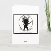 ユール（キリスト降誕祭）の蝋燭カード シーズンカード (裏面)