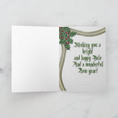 ユール（キリスト降誕祭）の蝋燭カード シーズンカード (内部)