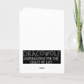 ユール（キリスト降誕祭）の雪片の挨拶状 シーズンカード (裏面)