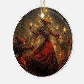 ユール(キリスト降誕祭)ウィッチクリスマス セラミックオーナメント (左)