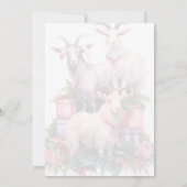 ユール(キリスト降誕祭)ウィンター至ホリデーヤートヴ異教のィッカ 招待状 (裏面)