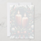 ユール(キリスト降誕祭)ウィンター至ホリー&グリーンリーウィッカ 招待状 (裏面)