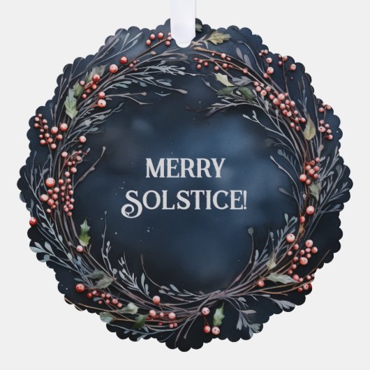 ユール（キリスト降誕祭） オーナメントカード (正面)