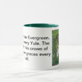 ユール(キリスト降誕祭)、カシ王およびヒイラギ王 マグカップ (中央)