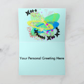 ユール(キリスト降誕祭)カッコいいグリーティングカード シーズンカード (内部)