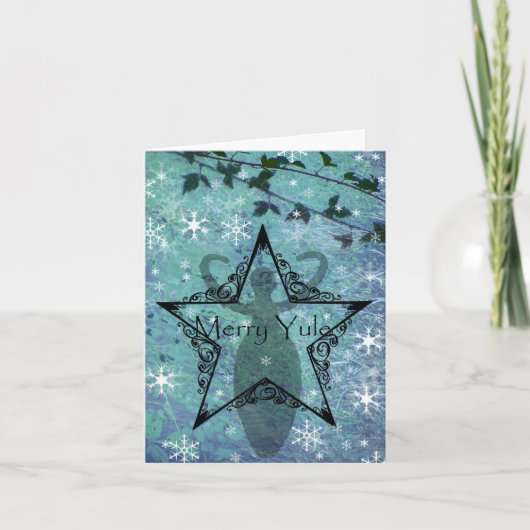 ユール（キリスト降誕祭）カード女神 シーズンカード (正面)