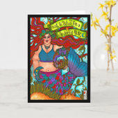 ユール（キリスト降誕祭） カード (黄色い花)