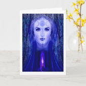 ユール（キリスト降誕祭）カード カード (黄色い花)