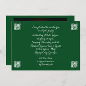 ユール(キリスト降誕祭)キャンドルスウィンター至ウィッチウィッカ信者異教の 招待状 (正面/裏面)