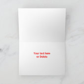 ユール（キリスト降誕祭）クールサンタバイクリスパーソナライズされたマス シーズンカード (内部)