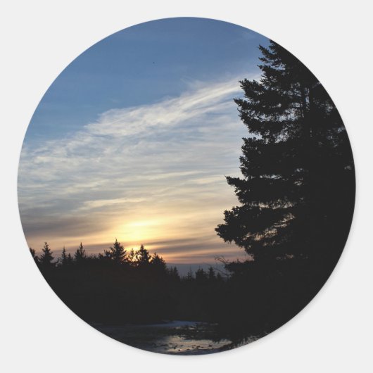 ユール(キリスト降誕祭)サンライズ ラウンドシール (正面)