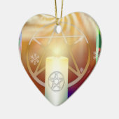 ユール(キリスト降誕祭)サン セラミックオーナメント (左)