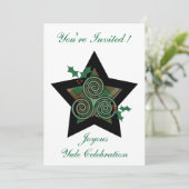 ユール（キリスト降誕祭）-ジョイスユール（キリスト降誕祭）招待状 招待状 (スタンド正面)