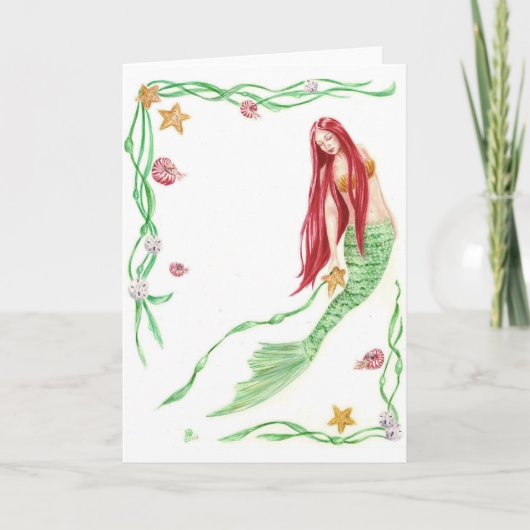 ユール(キリスト降誕祭)タイドグリーティングバイデアンナバッハ カード (正面)