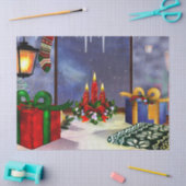 ユール（キリスト降誕祭）タイムリフレクションズホリデイ 薄葉紙 (クラフト)