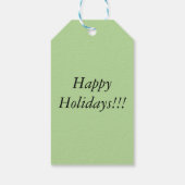 "ユール（キリスト降誕祭）ツリー"ホリデイラベル ギフトタグ (裏面)