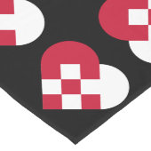 ユール(キリスト降誕祭)ハート ロングテーブルランナー (コーナー)