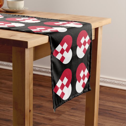 ユール(キリスト降誕祭)ハート ロングテーブルランナー (インサイチュ)