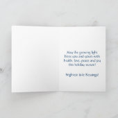 ユール（キリスト降誕祭）メリーウィンタースタッグホリデーカード シーズンカード (内部)