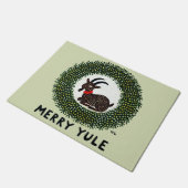 ユール（キリスト降誕祭）メリーヤギ ドアマット (アングル)