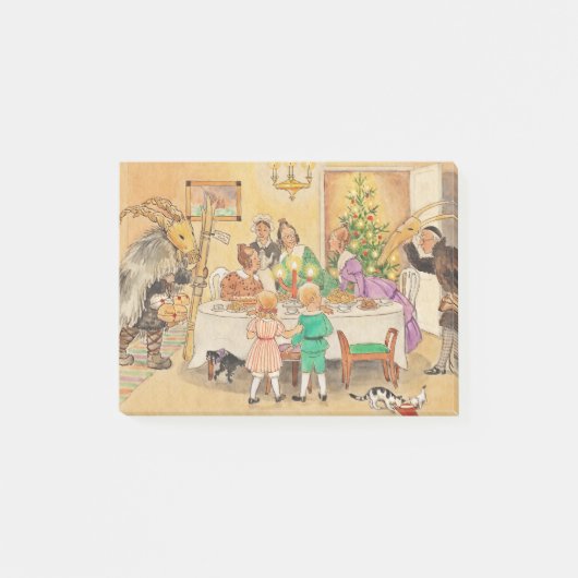 ユール(キリスト降誕祭)ヤギの食卓 ポストイット (正面)