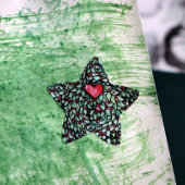 ユール（キリスト降誕祭）リース 星シール