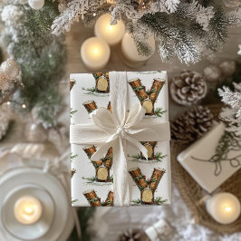 ユール(キリスト降誕祭)ログレターYクリスマス ラッピングペーパー