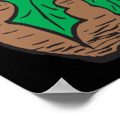 ユール(キリスト降誕祭)ログ ポスター (角)