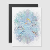 ユール（キリスト降誕祭）冬雪だるま (正面/裏面)