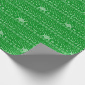 ユール（キリスト降誕祭）包装紙緑 ラッピングペーパー (角)