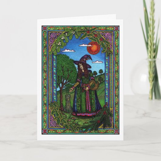 ユール（キリスト降誕祭）、常緑樹2 シーズンカード (正面)