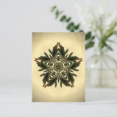 ユール(キリスト降誕祭)星 ポストカード (スタンド正面)