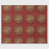 ユール(キリスト降誕祭)曼荼羅 ラッピングペーパー (フラット)