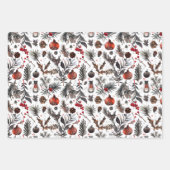 ユール（キリスト降誕祭）,異教のノルディックホリデイ ラッピングペーパーシート (正面3)