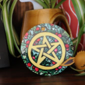 ユール(キリスト降誕祭)異教のペンタグラム メタルオーナメント