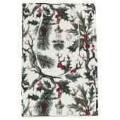 ユール（キリスト降誕祭）異教の，北欧，至，冬，クリスマス ミディアムペーパーバッグ (正面)