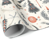 ユール(キリスト降誕祭)異教の,北欧,至,冬,クリスマス ラッピングペーパー (ロールコーナー)