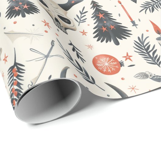 ユール(キリスト降誕祭)異教の,北欧,至,冬,クリスマス ラッピングペーパー (ロールコーナー)