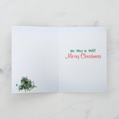 ユール(キリスト降誕祭)結ばれたクリスマスのおもしろいな挨拶状 シーズンカード (内部)