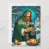 ユール(キリスト降誕祭)至アサト異教のルウィッカ信者ヘザーテンホリデー シーズンカード (正面)
