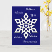 ユール(キリスト降誕祭) -至-それは普遍的です カード (黄色い花)