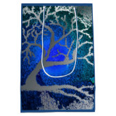 ユール（キリスト降誕祭）銀木抱き枕 ミディアムペーパーバッグ (裏面)