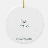 ユール（キリスト降誕祭） 2010年 セラミックオーナメント (裏面)