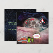 ユール クリスマス 天文学 エイリアン カートゥーン あなたの名前 (正面/裏面)