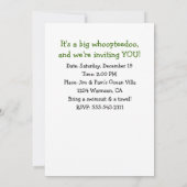 "ユール・タイド" - サンタとトナカイのビーチバケーション 招待状 (裏面)