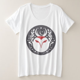 ユール・フクロウ プラスサイズTシャツ